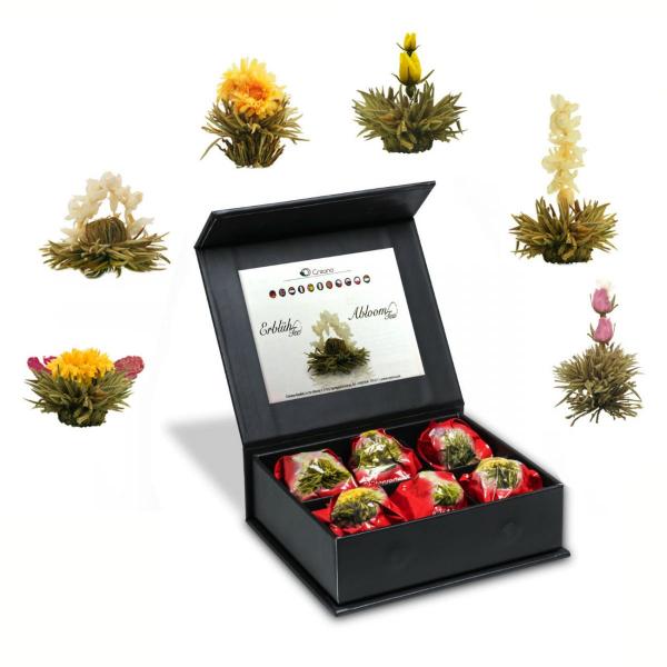 Teeblumen Weißer Tee in eleganter Magnetbox